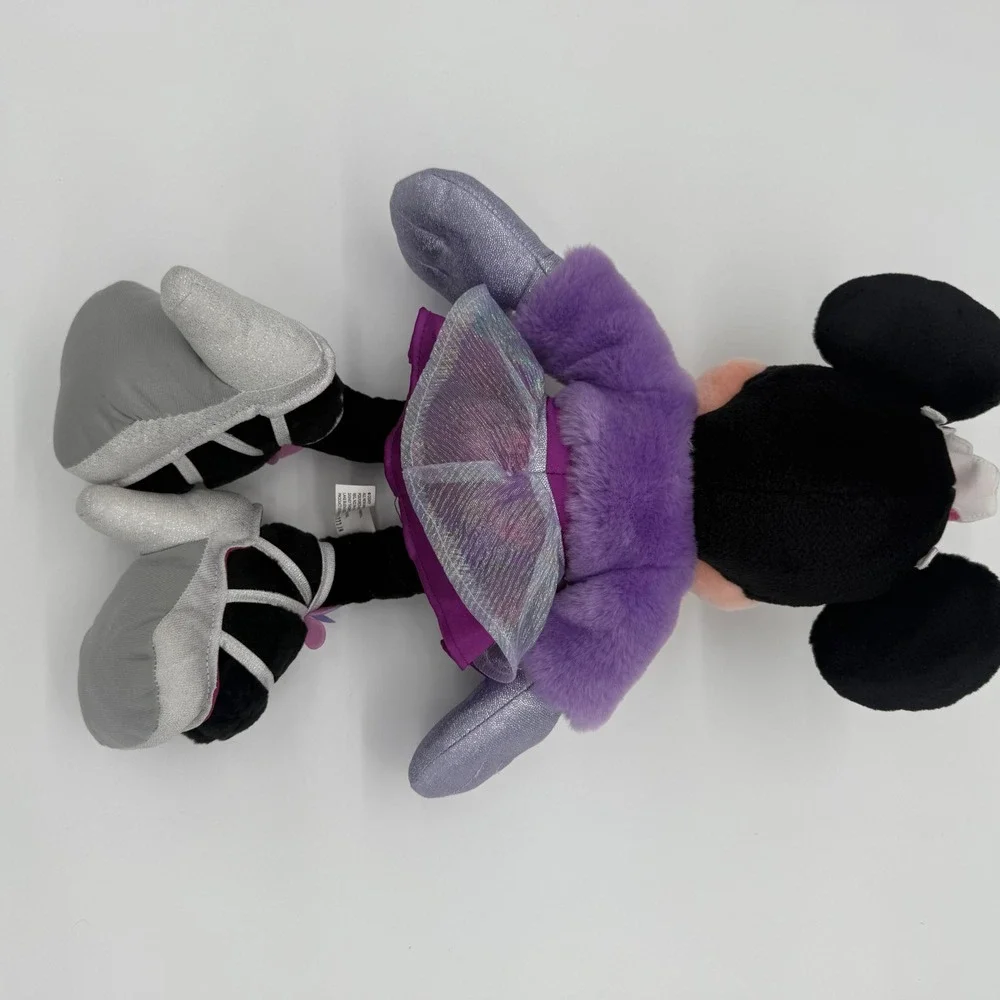 Disney Parks Minnie Mouse Plush Purple Dress‎ Tiara Authentic